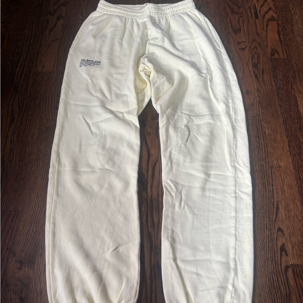 Talentless Pale Yellow Sweatpants